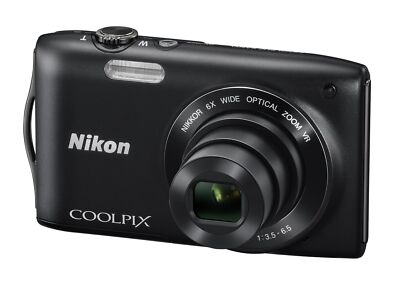 Nikon COOLPIX S3300 Digital Camera 6x Optical Zoom 16.0 MP Built