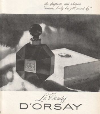 VTG 1947 Le Dandy D ORSAY Perfume Original Print Ad Photo 20x29cm NYM 3147