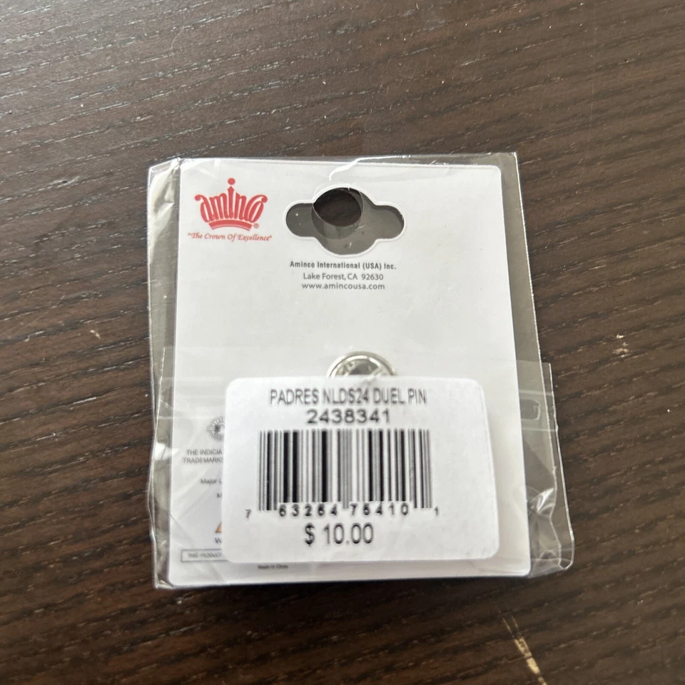 2024 NLDS Los Angeles Dodgers San Diego Padres MLB Postseason Lapel Pin Petco - Image 2 of 2