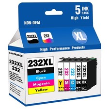 232XL Ink Replacement for Epson WF-2930 WF-2950 XP-4200 Printers 2BK/1C/1M/1Y 