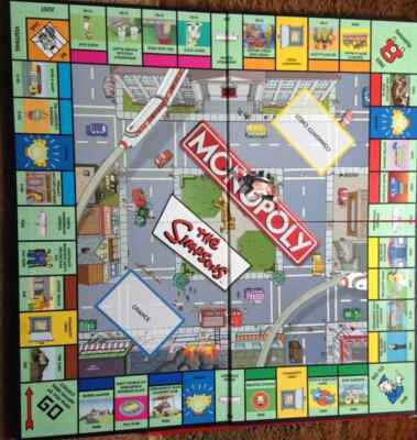 2003 The Simpsons Edition Monopoly Ersatz Spiel Brettspiel Brettspiel
