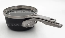 New CALPHALON 1.5Qt Premier Space Saving Hard Anodized Nonstick Saucepan & Cover