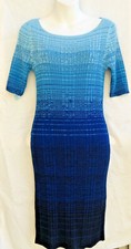 Women’s Dress ANN TAYLOR size XS fitted Ombre Knit Sweater Dress NEW (ra95)