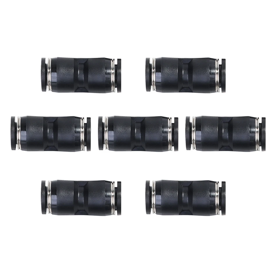 Straight Air Line Union Push To Connect Air Fittings Fits 1/2" OD Pneumatic 5Pcs - Image 3 of 4