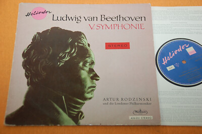 Rodzinski Beethoven Symphony No.5 German Ed1 Heliodor 10''LP Stereo 3/59 EX