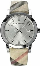 Brand New Burberry BU9022 Heritage Check Stainless Steel Women's Watch