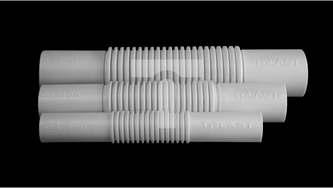 Connector for electrical installation pipes 28mm white PVC ZCL 28 10121 / /T2UK