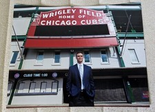 Chicago Cubs President Theo Epstein 2016 World Series 8x10 UNSIGNED Gloss Photo