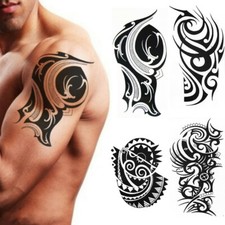 Letter Tattoo Sticker Temporary Fake Tattoo Water Transfer Waterproof Body Ar '