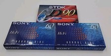 Lot of 3 Audio Cassette Tapes TDK D90/Sony C-60HFB Brand New Factory Sealed