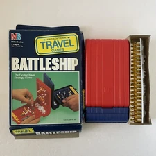 Vintage Battleship Travel Game Milton Bradley Strategy 1989