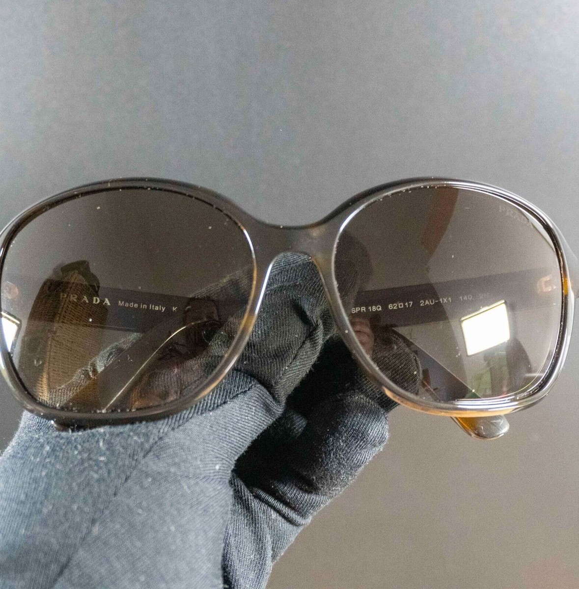 Prada Authentic Womens Sunglasses SPR 18Q Brown Tortoise