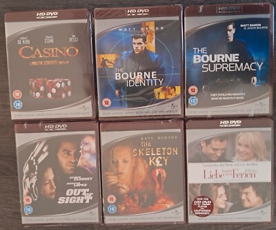 6 HD DVDs Sammlerset: Bourne Identity, Casino, Out of Sight & mehr   NEU & OVP!