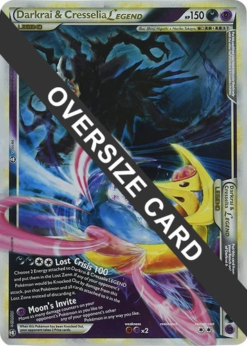 Darkrai & Cresselia Legend 099/102 & 100/102 Jumbo Cards