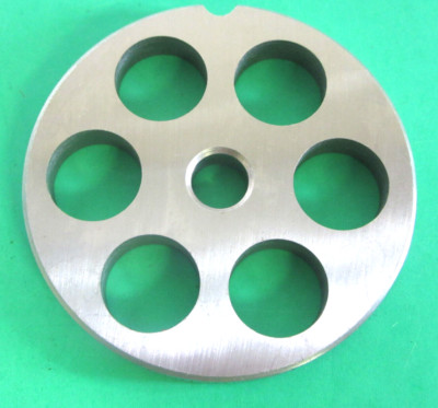 #22 x 3/4'' (20mm) SS meat grinder plate for Biro or Berkel 3 3/16'' diameter
