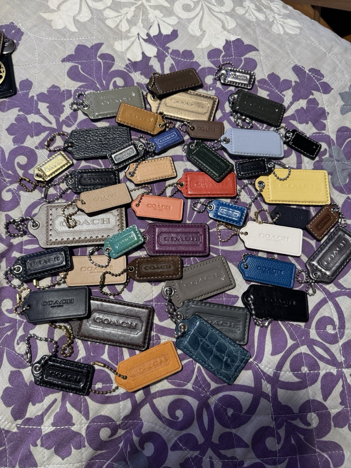 100点 COACH Tag Charm Bulk sale まとめ Lot Coach Tag & Charm Bag (50+) Multi color - Gem