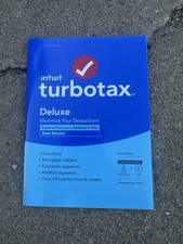 Intuit Turbotax Deluxe 2022 Federal and State Tax Software