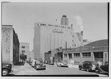 Photo:Schaefer's Brewery, Kent Ave., Brooklyn. Center building from street