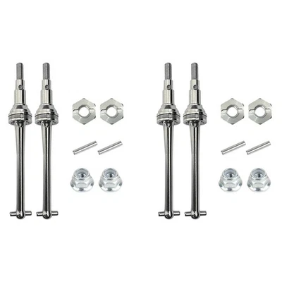 2X Metal Front Drive Shaft CVD and 12mm Wheel Hex for Go H16 162079917 - Image 1 of 4