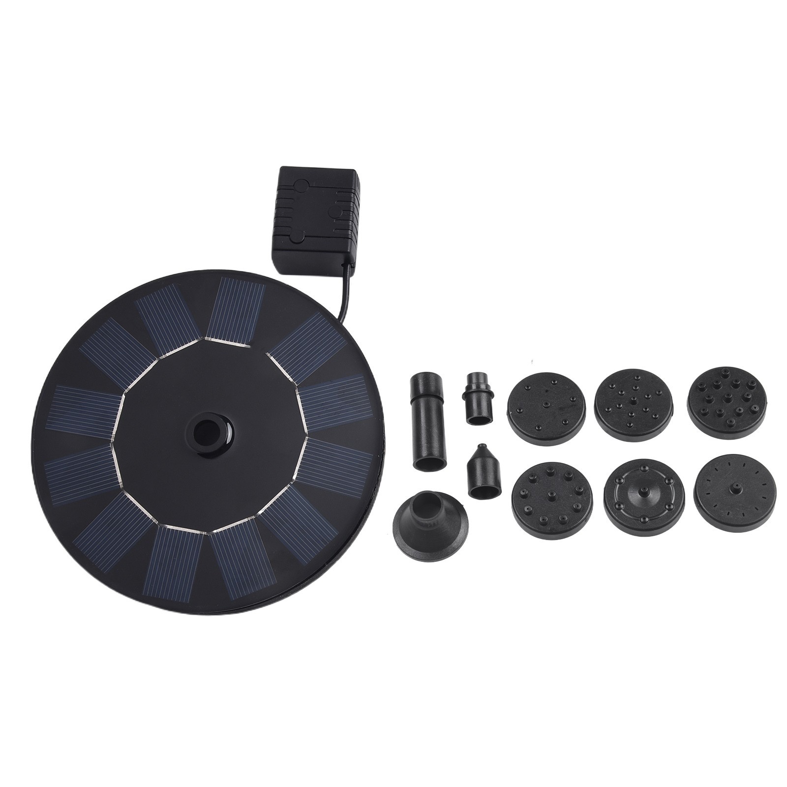 Pequeño estanque bebedero para pájaros fuente solar fuente piscina 50 cm altura ho