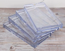 Pokemon MTG TCG Lot of 4 Booster Pack Magnetic Holder Protector Display Case