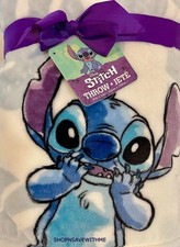 Disney Lilo And Stitch Watercolor Leaves Plush 60" x 70  Throw Blanket NEW