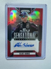 2025 Prizm Racing Sensational Signatures Blake Harris Red Prizm #91/99 #SS-BHR