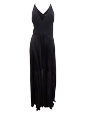 Xscape Women's Pleated V-Neck Gown