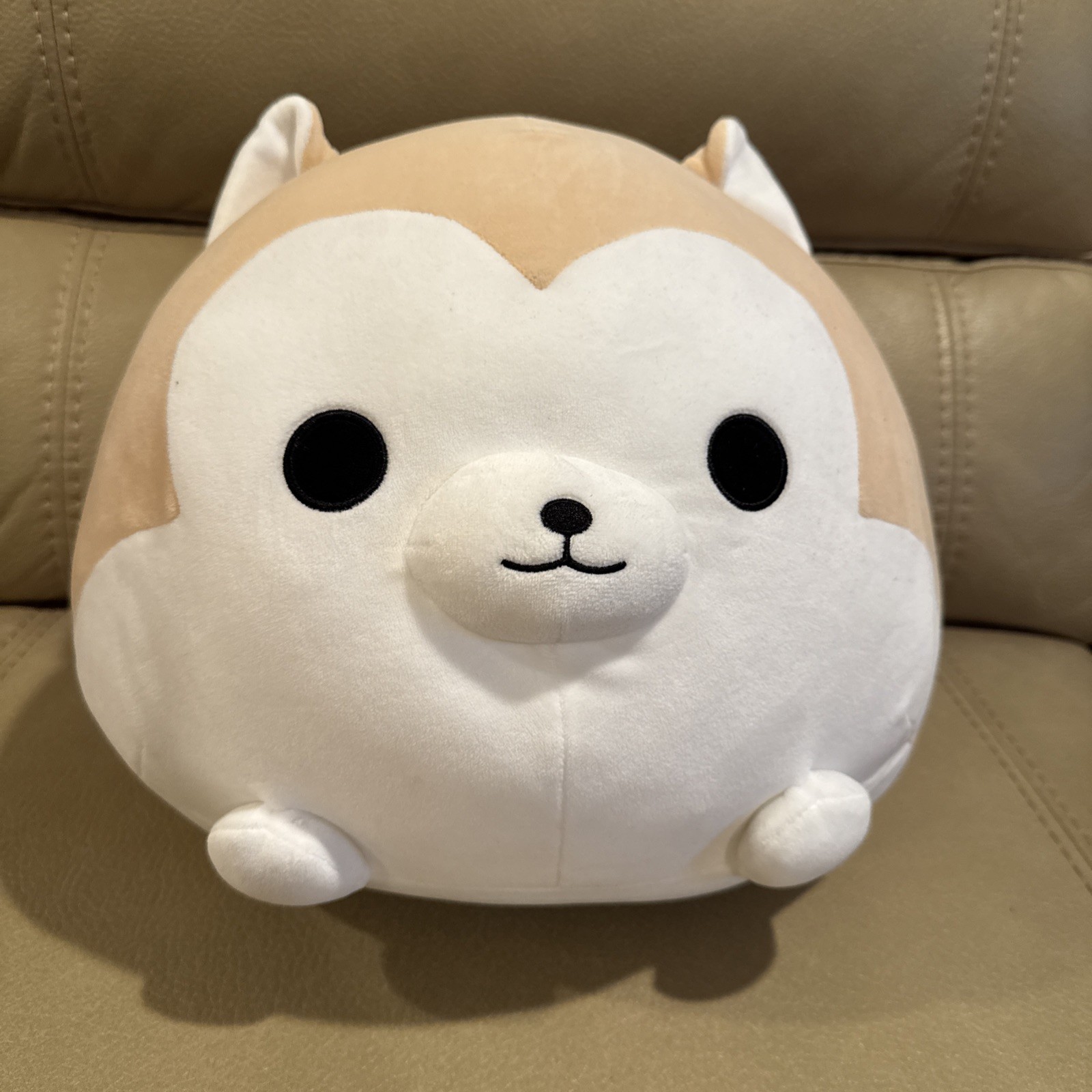 Takashoji Shiba Inu Round Mochi Dog 13” Inch Plush Stuffed Animal Soft Cute NEW
