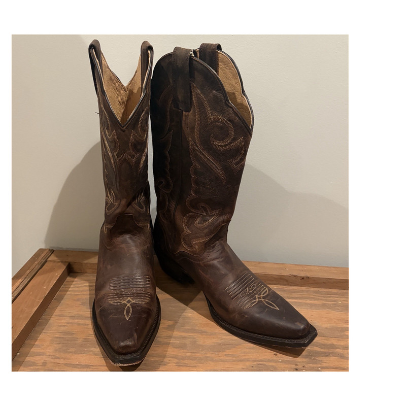 J.B. Dillon Genuine Goat Brown Western Cowboy Boots US 7.5B MPN JBW2300