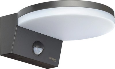 Oktaplex Ros Motion IP65 Außenlampe mit Bewegungsmelder / Dämmerungsschalter