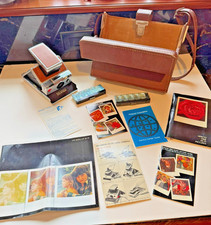 Polaroid SX-70 Model 1 With Original, Clean Leather Tote  Docs, Extras, As Is