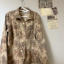 Vintage Floral Jacket, Loose Fit, Spring Wear