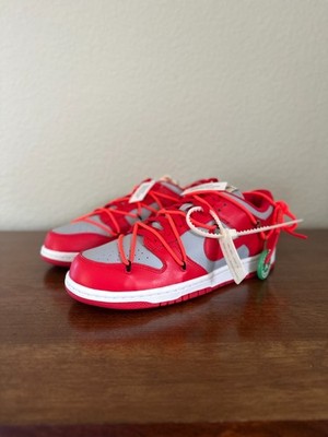 Nike Dunk Low x OFF-WHITE University Red CT0856-600 - Size 10 | eBay