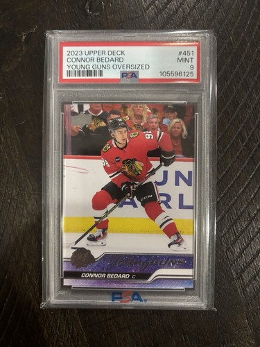 2023-24 Upper Deck Series 2 - Young Guns Connor Bedard #451 (RC) Psa 9