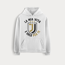 JUVENTUS FELPA CALCIO CAPPUCCIO 2025-2026 NON ORIGINALE IDEA REGALO SERIE A