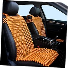 Wood Beaded Auto Car Seat Cover - Natural Wooden Bead - Cool Refreshing Back