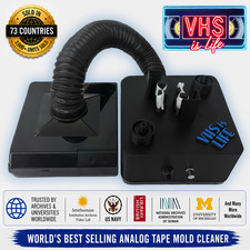 VHS Mold Cleaner Betamax Analog Tape Removal System w/Vacuum for Mold Capture 