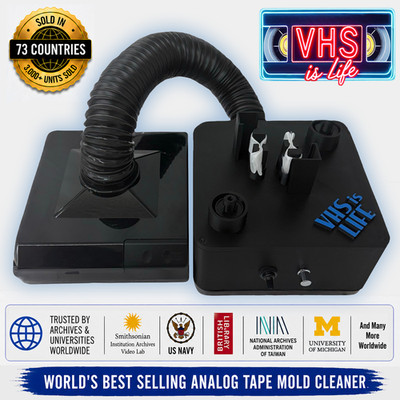 VHS Mold Cleaner Betamax Analog Tape Removal System w/Vacuum for Mold Capture!