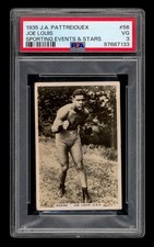 1935 J.A. Pattreiouex Sporting Events & Stars Set-Break # 56 Joe Louis PSA 3 VG