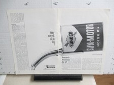 magazine ad 1962 ANACONDA Aluminum Sunoco motor oil can gas station