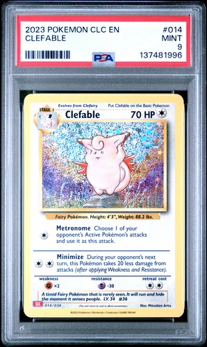 Clefable 2023 CLC EN Classic Charizard & Ho-Oh Ex Deck #14 PSA 9 014/ ...