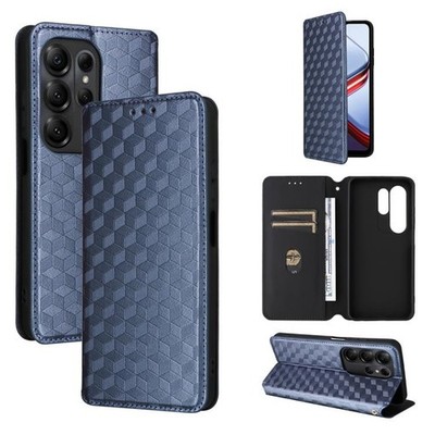 Cubic Checkered Texture Leather Flap Case for Doogee Note 56X / 56X Pro