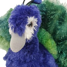 Aurora World Flopsies Perry Peacock Blue Green Stuffed Animal Realistic Plush