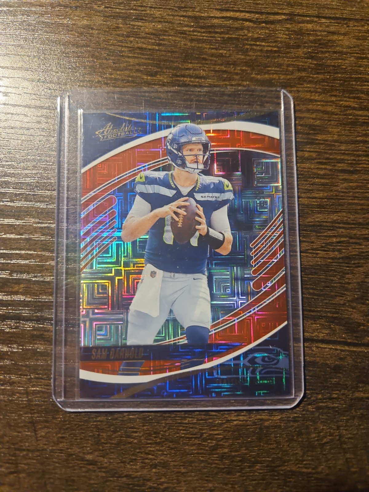 2025 Panini Absolute Sam Darnold Red Squares /850 #8 Seahawks