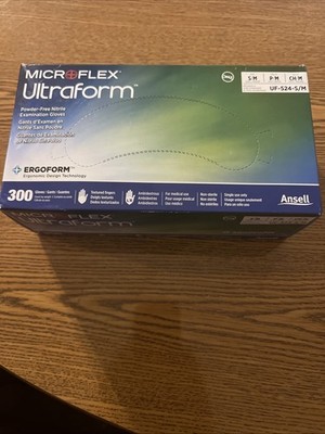 3000 (10 box) MicroFlex UltraForm Nitrile Gloves UF-524-XS/S EXTRA SMALL SMALL