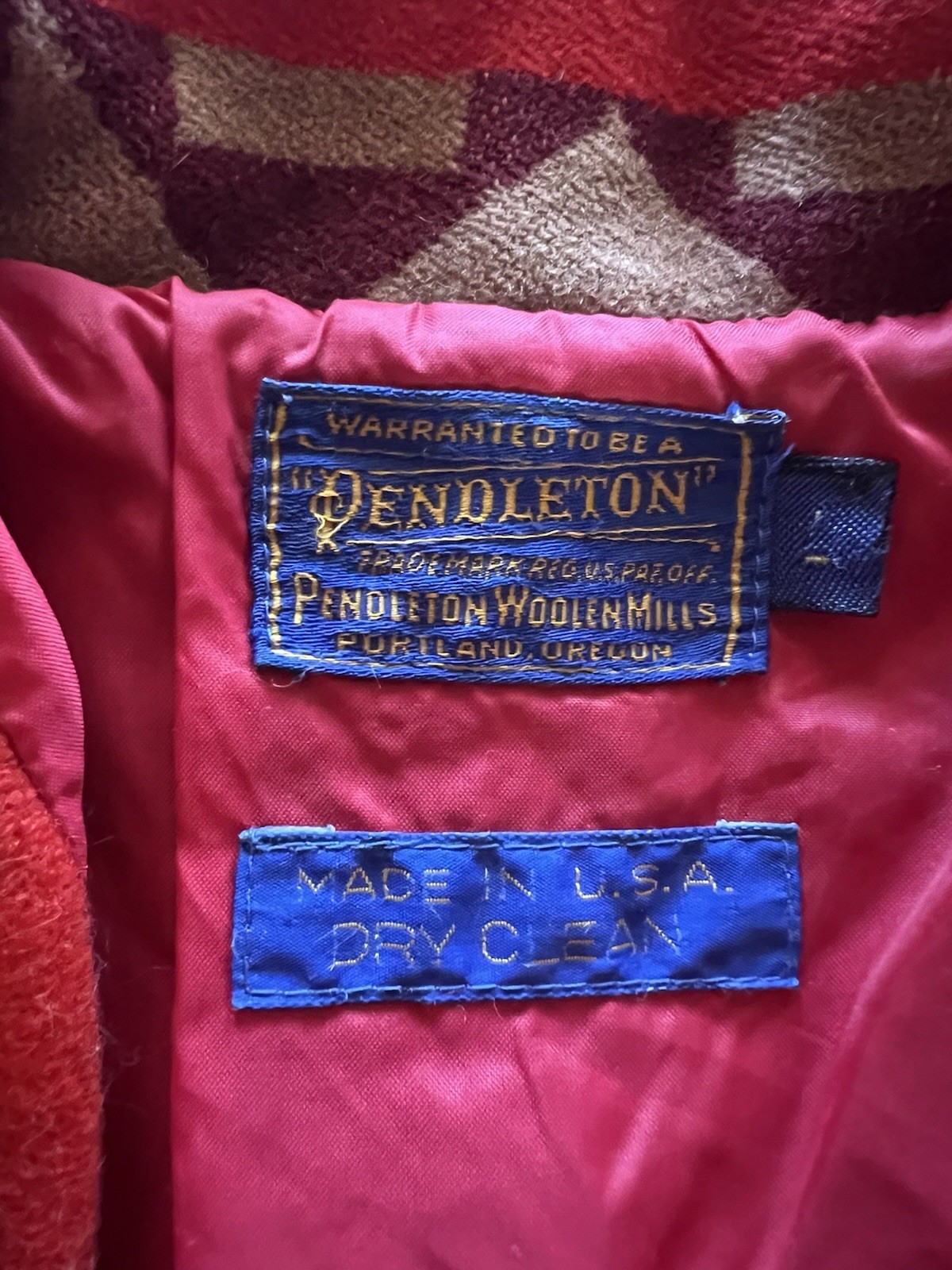 Vintage Pendleton Aztec 100% Wool Jacket Women’s … - image 5