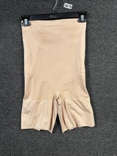 Spanx Shapewear Shorts Womens XL Beige High Waist Seamless Control SS1915