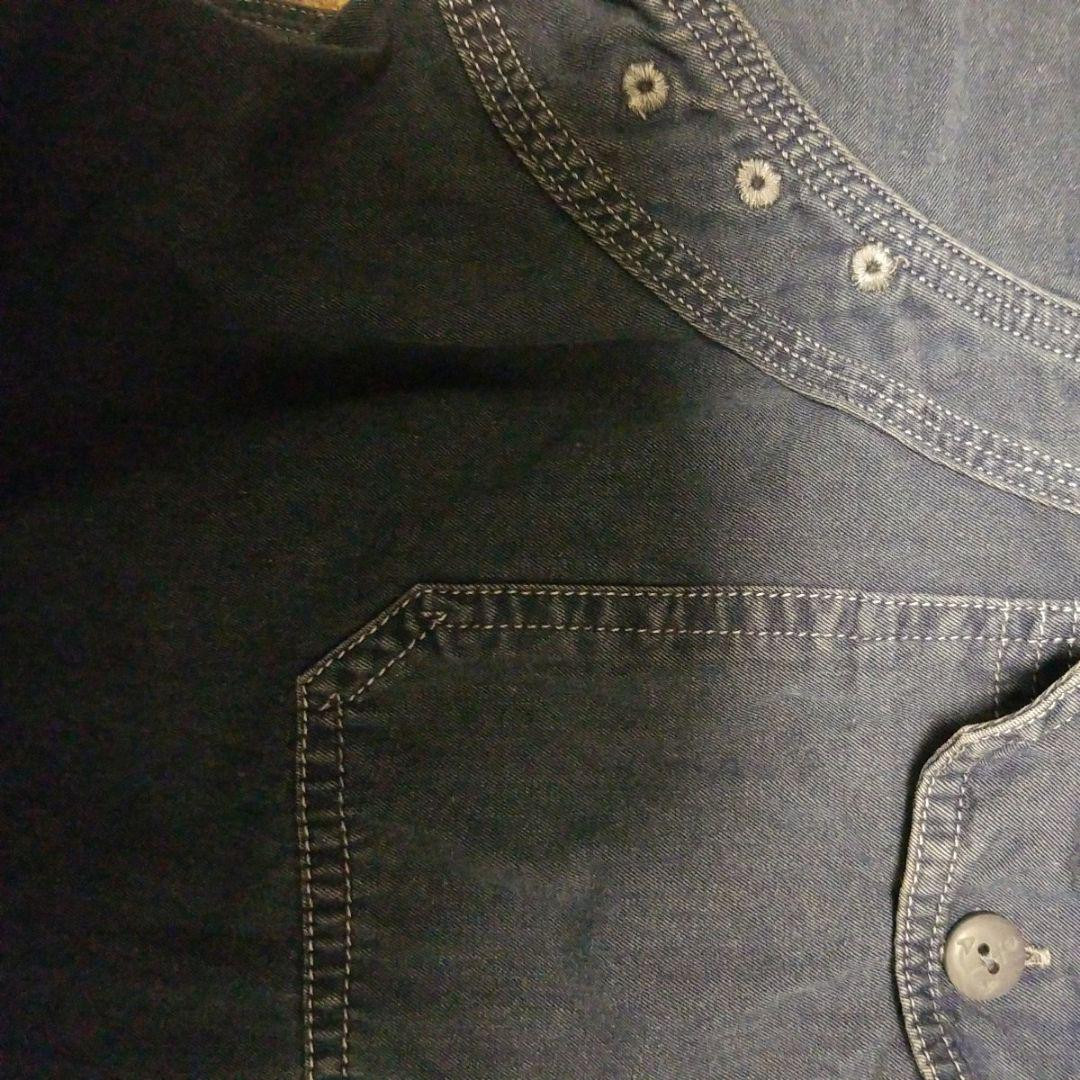 Rrl Vintage Work Shirt Indigo Navy L Cotton 100 | eBay