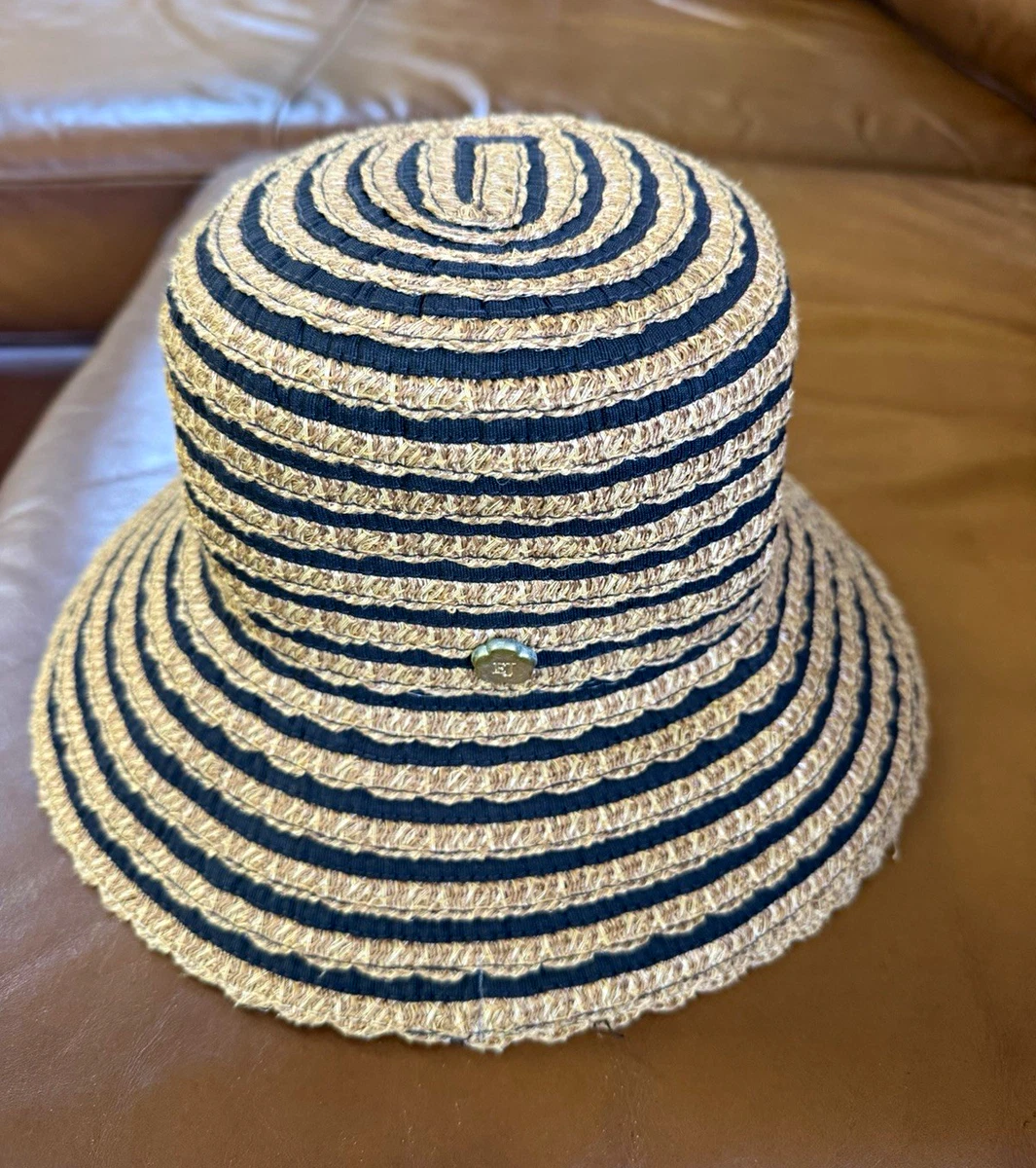 Straw Striped Hats for Women for sale | eBay display picture 2